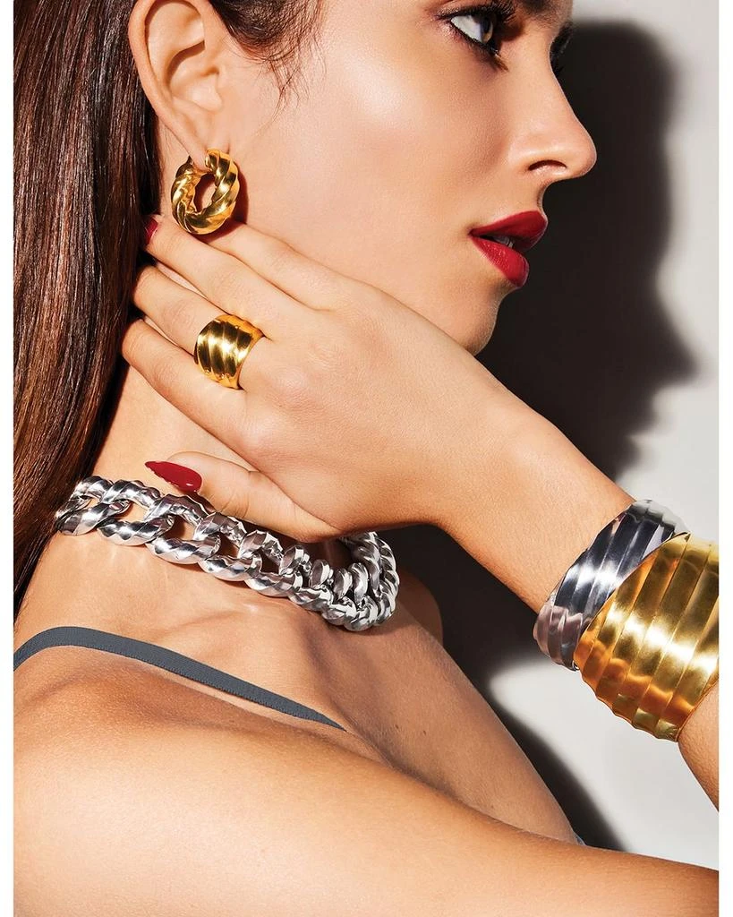 David Yurman Cable Edge® Hoop Earrings in 18K Yellow Gold, 28.9mm 2