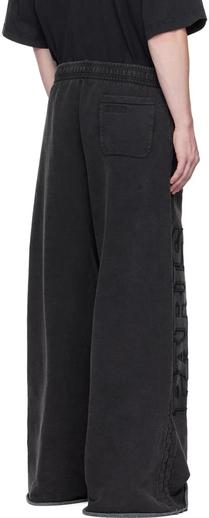 Vetements Black 'Paris' XXXL Sweatpants 3