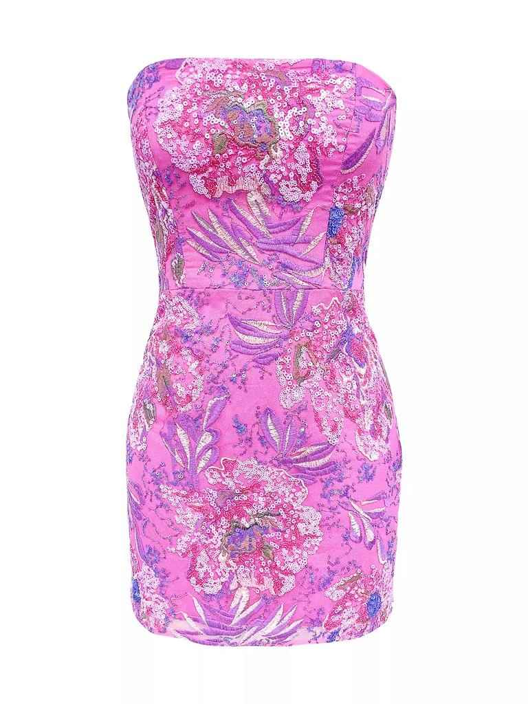 Dress The Population Camilla Sequin-Embellished Strapless Minidress 1