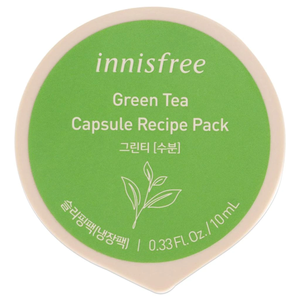 Innisfree Capsule Recipe Pack Mask - Green Tea by  for Unisex - 0.33 oz Mask 1