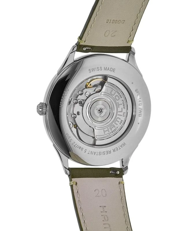 Hamilton Hamilton Jazzmaster Thinline Auto White Dial Leather Strap Men's Watch H38525811 4