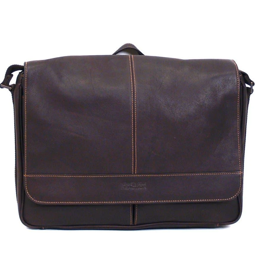 Kenneth Cole Colombian Leather Crossbody Laptop Case & Tablet Messenger Bag 3
