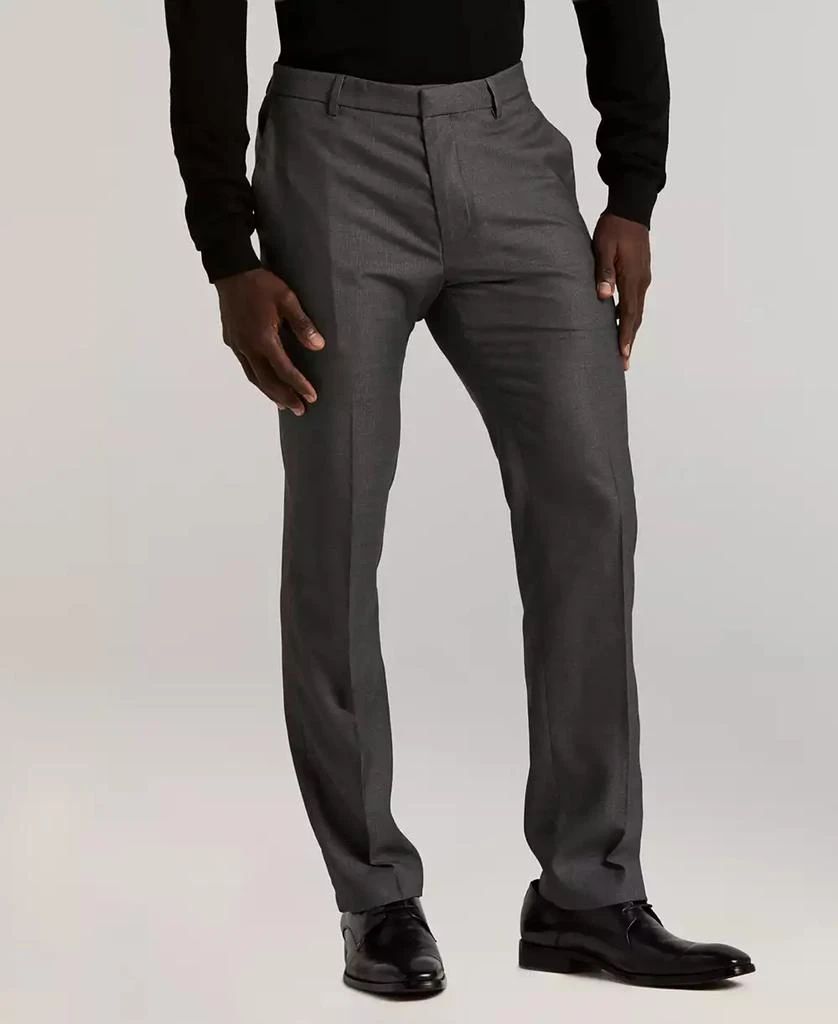 Perry Ellis Men
s Slim-Fit Flat Front Dress Pants
