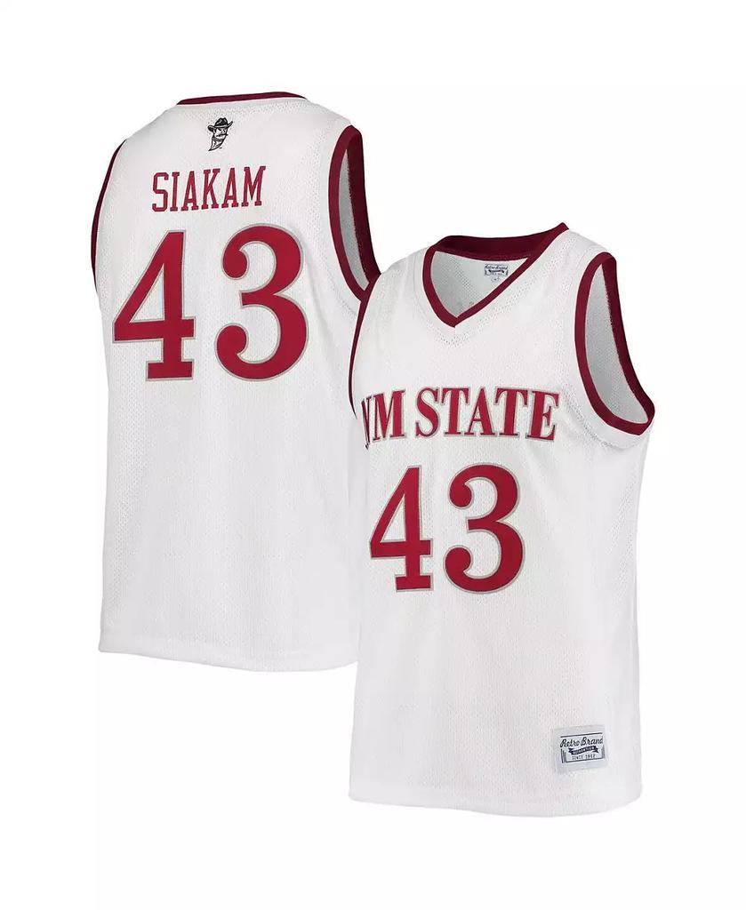 The Original Retro Brand Men's Pascal Siakam White New Mexico State Aggies Alumni Commemorative Replica Basketball Jersey