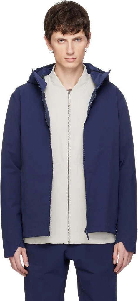 Veilance Navy Isogon MX Hoody Jacket