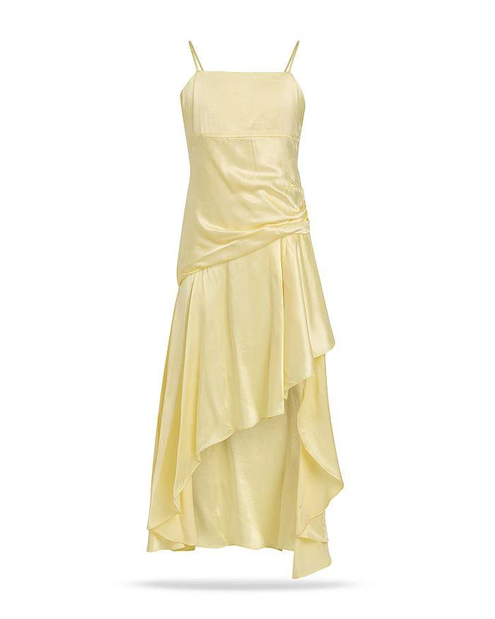 white midi dress cocktail Lady Black Tie - Balanced Proportion White Midi Dress