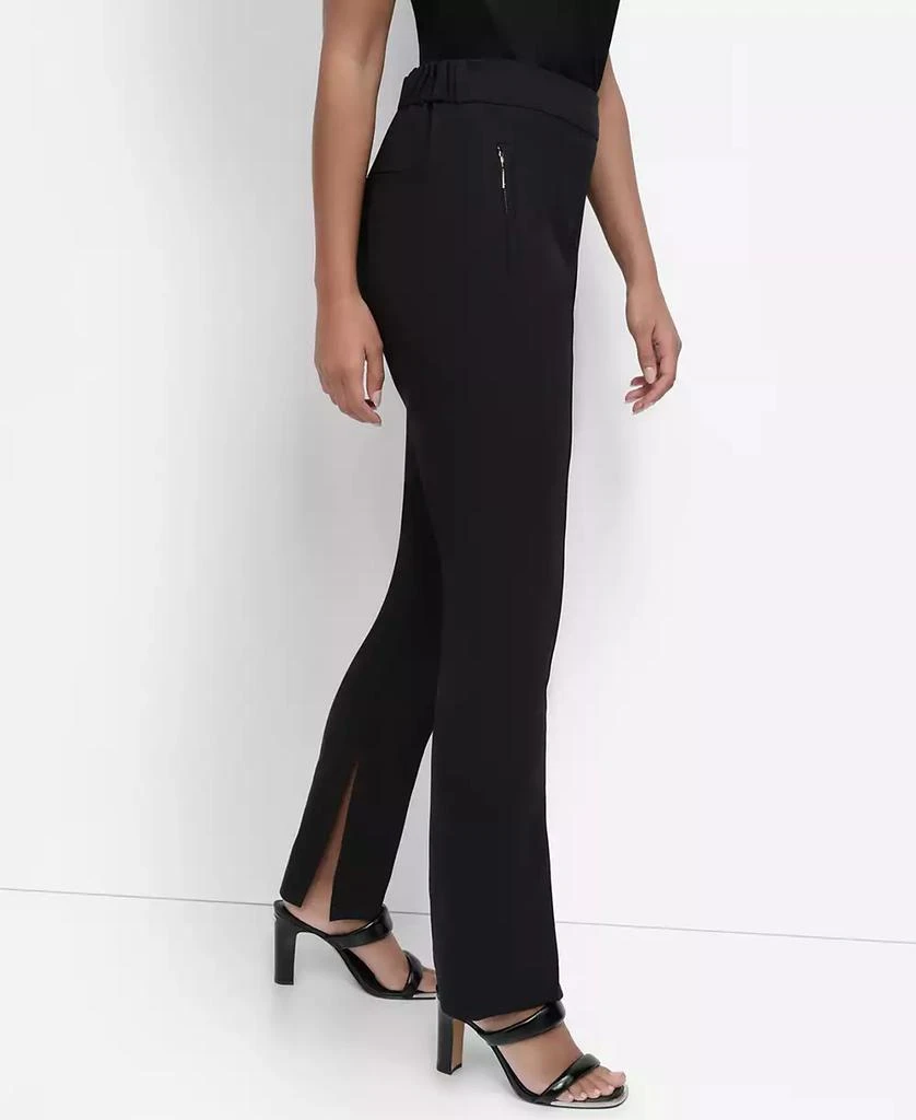 DKNY Women's Split-Hem Elasticated-Back Ankle Pants 3