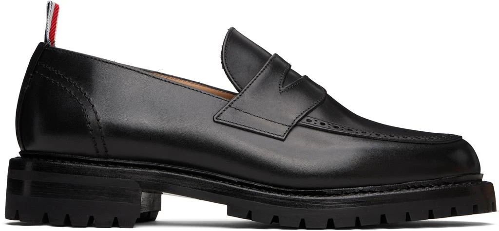 Thom Browne Black Classic Penny Loafers 1