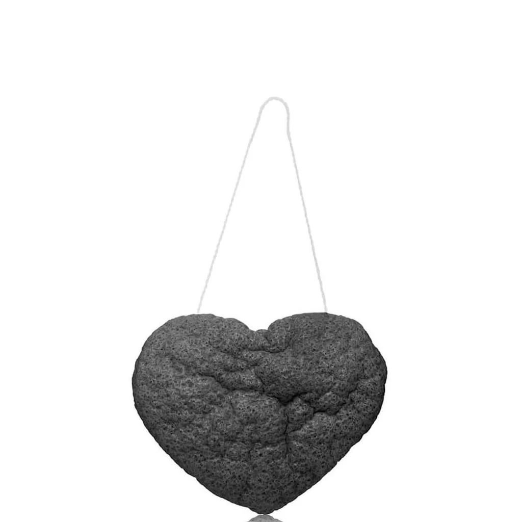 One Love Organics One Love Organics The Cleansing Sponge - Charcoal Heart Shape
