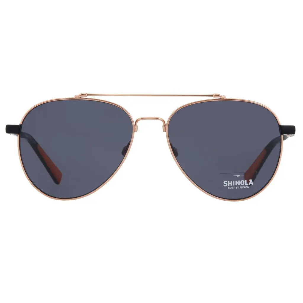 Shinola Grey Pilot Unisex Sunglasses SH2101S 784 56