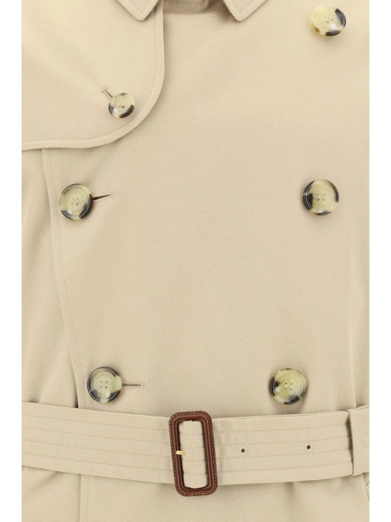 Burberry Double-Breasted Trench Coat with Structured Collar 3
