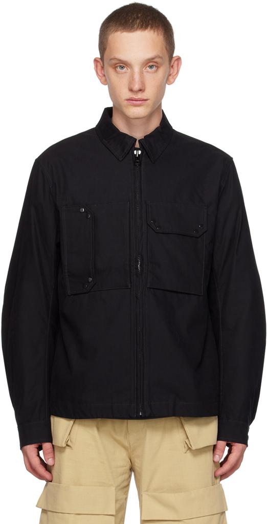 Ten c Black Mid Layer Jacket