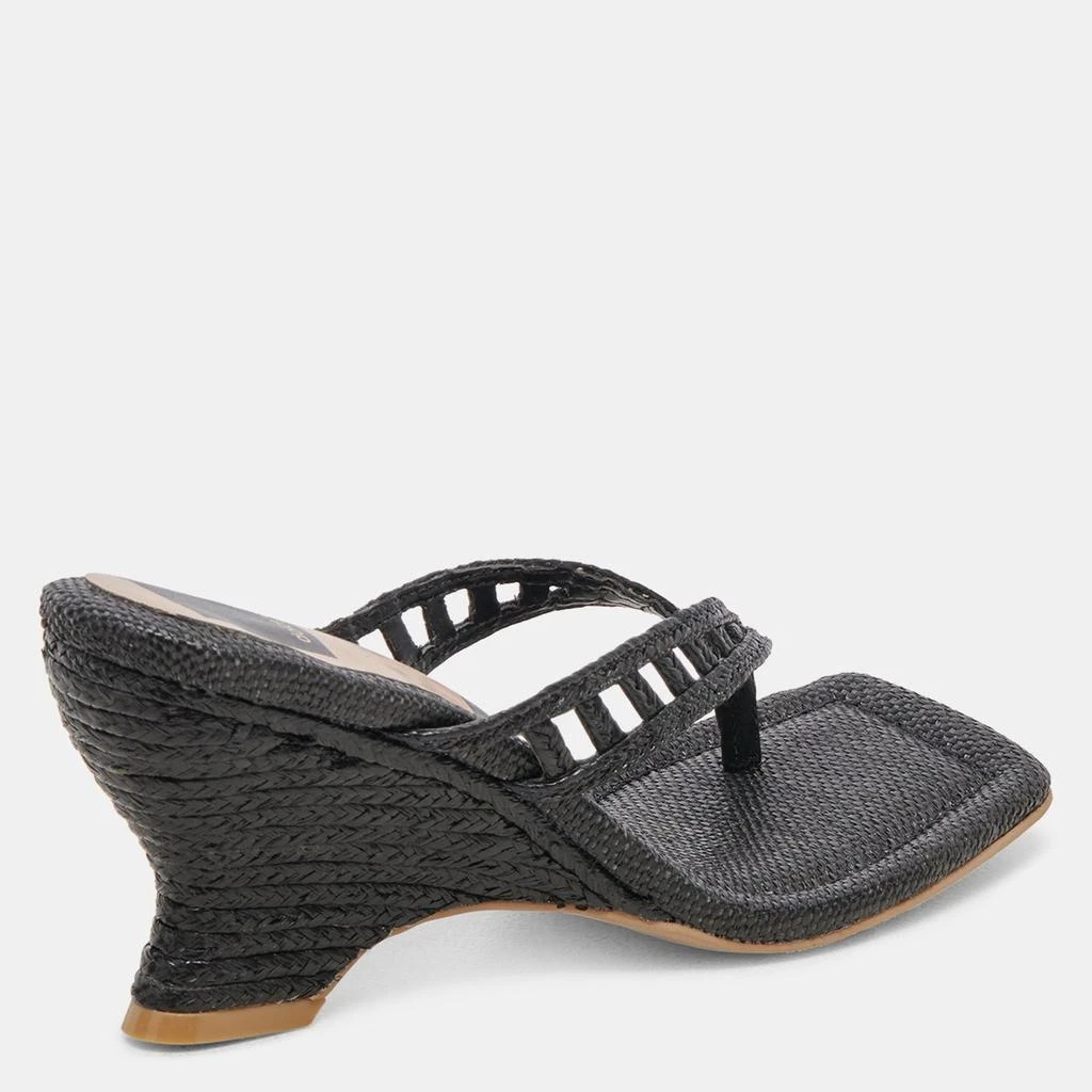 Dolce Vita Nullah Wedges Onyx Raffia 5
