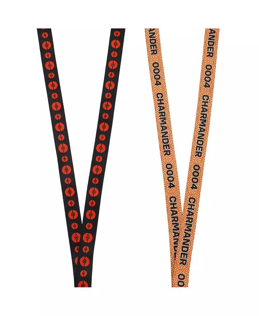 Pokemon Charmander Red Kanto Region Lanyard With Rubber Charm And ID Sleeve