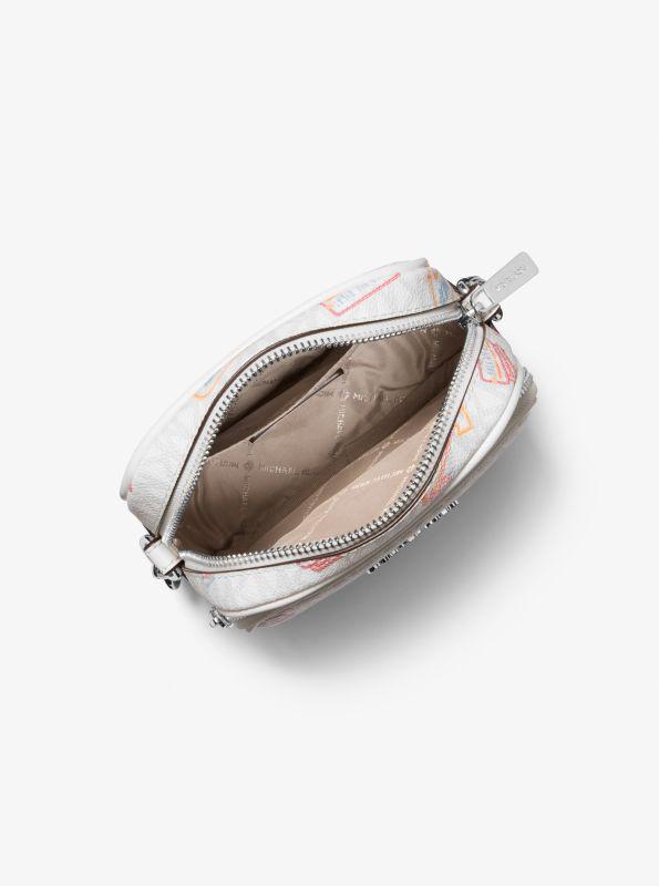 Michael Kors Jet Set Medium Printed Signature Logo Crossbody Bag