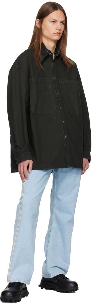 Nanushka Black Beaux Denim Shirt 4