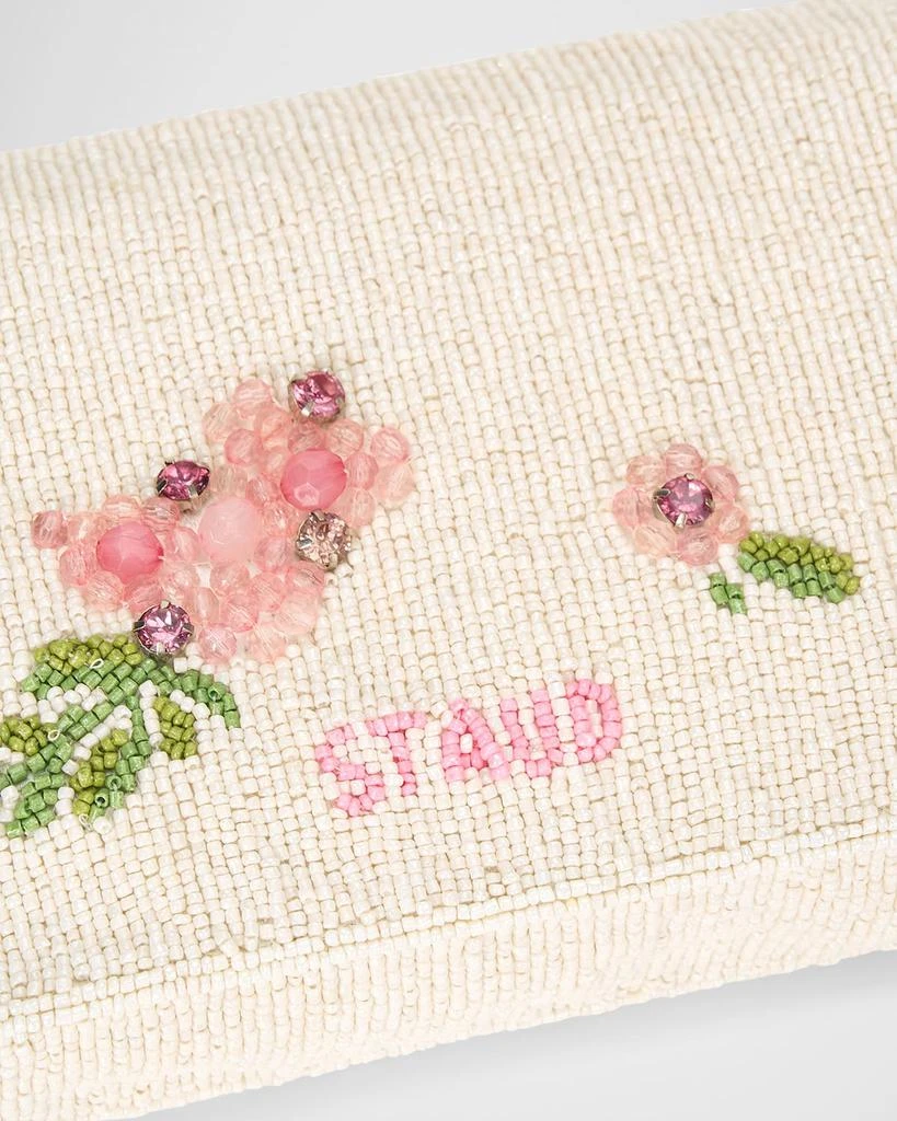 Staud Timmy Floral Beaded Shoulder Bag 4