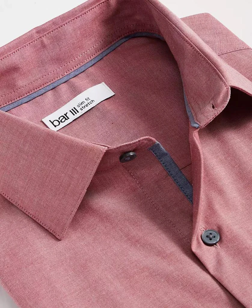 Bar III Men's Slim Fit Chambray Dress Shirt, Created for Macy's 3