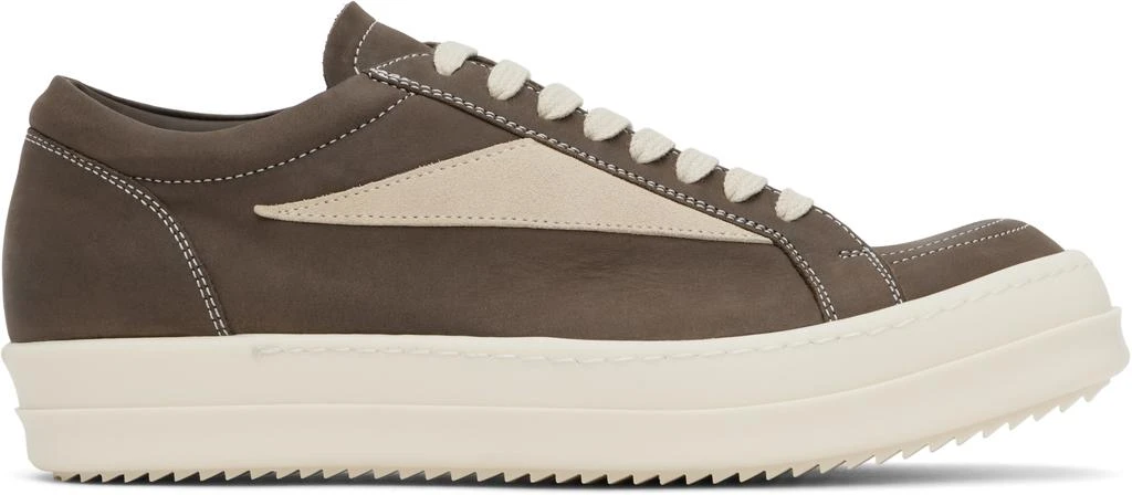 Rick Owens Brown & Off-White Porterville Vintage Sneakers 1