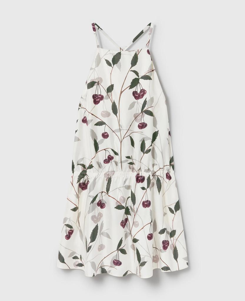Stella McCartney Stella McCartney - Cherry Print Sleeveless Mini Dress, Woman, Cream, Size: 36