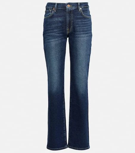 7 For All Mankind Ellie mid-rise straight jeans 1