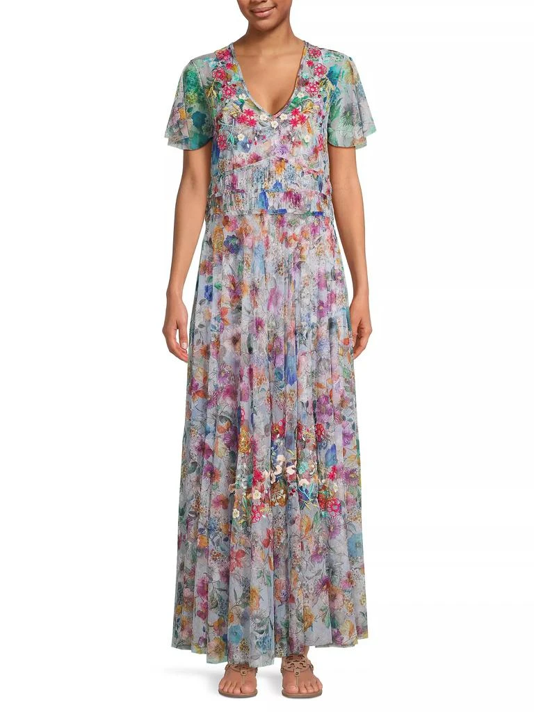 Johnny Was Winx Mesh Maxi Dress 3