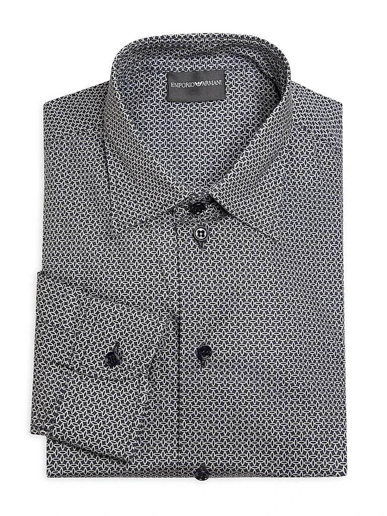 armani dress shirts Emporio Armani Lyocell-blend Button-up Men Shirt