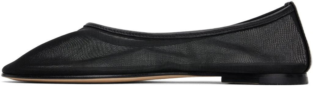 Dear Frances Black Balla Mesh Ballerina Flats 3
