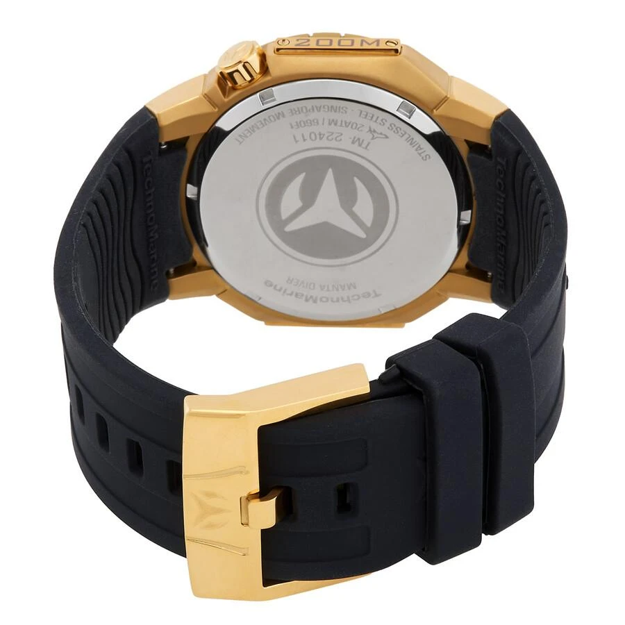 TechnoMarine Manta Sea Quartz Black Dial Men's Watch TM-224011 3