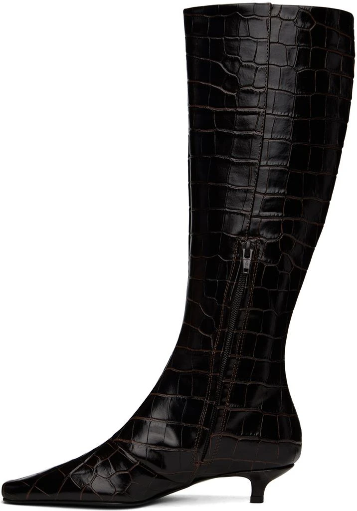 Totême Brown 'The Slim' Knee-High Boots 3