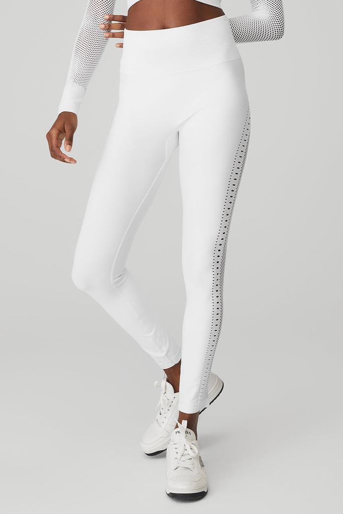 High-Waist Airbrush Legging - Ivory | Alo Yoga