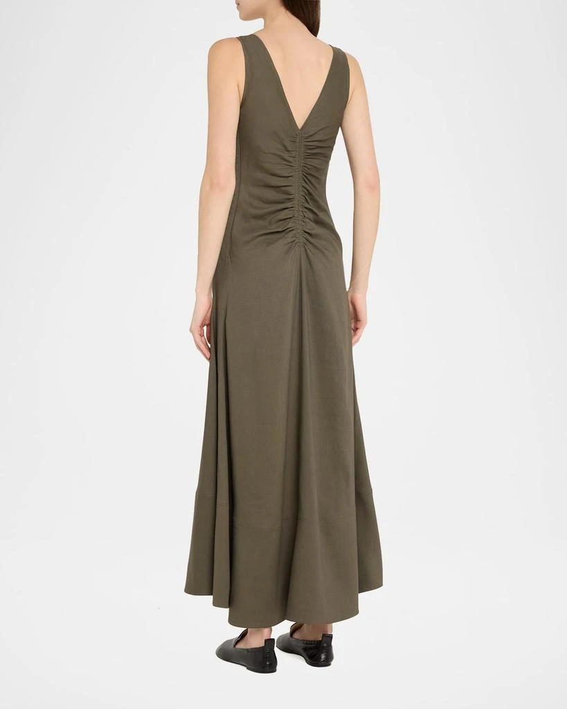 Proenza Schouler Remi Ruched Eco Stretch Flared Dress 3