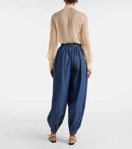 Valentino Chambray tapered pants 3