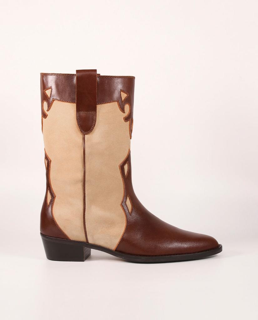 Toral Bottes Molly Choco & Beige