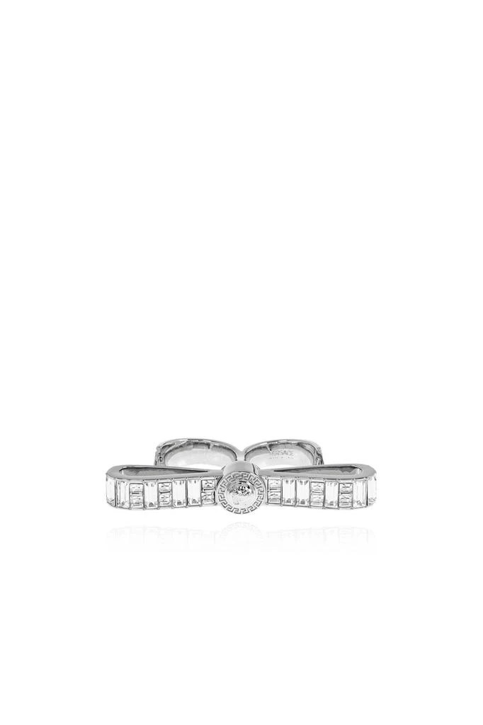 Versace Versace Bow-Detailed Two-Finger Ring 1