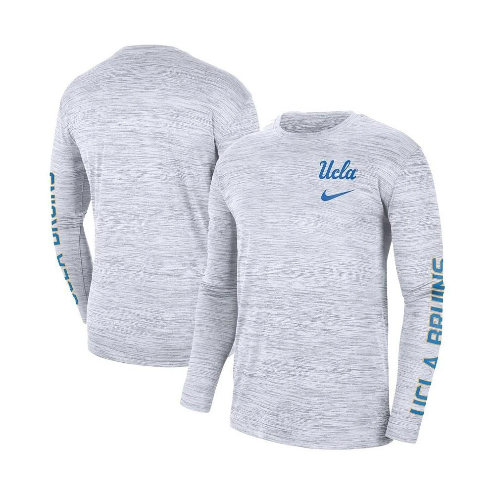 Nike Men's White UCLA Bruins Velocity Legend Team Performance Long Sleeve T-shirt