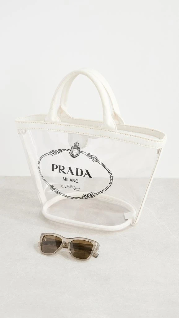 Shopbop Archive Prada Canapa Tote Bag, Plexi PVC 2