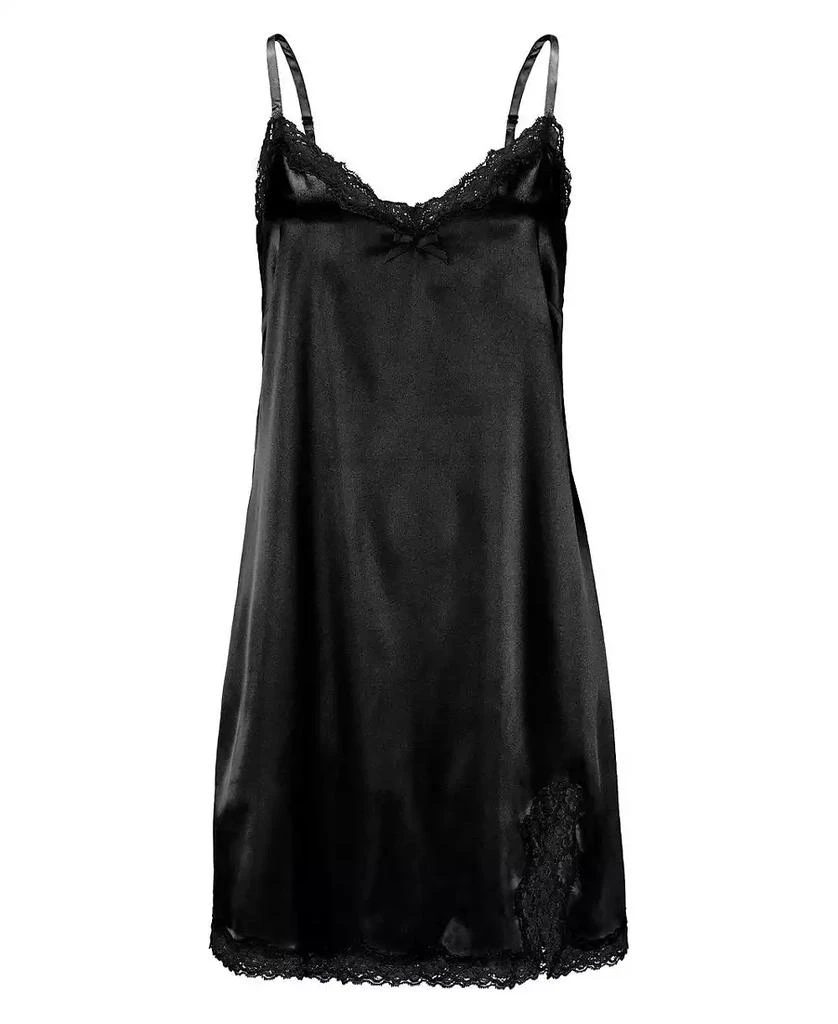 LASCANA Women
s Lace Trim Satin Nightgown 4