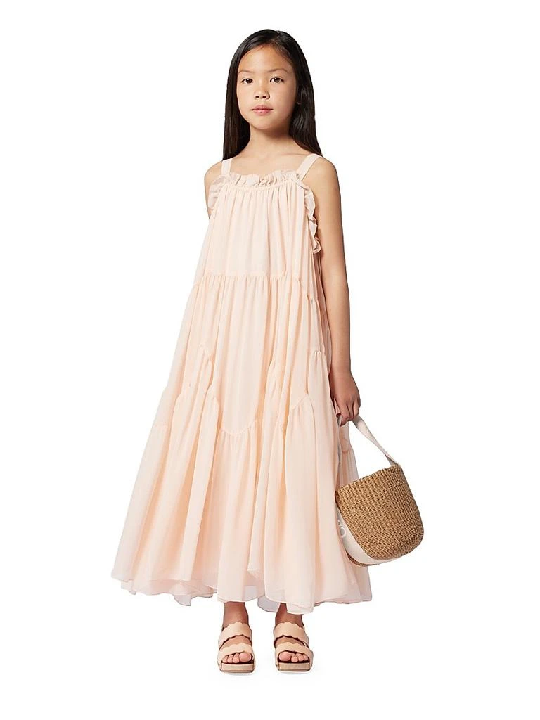 Chloé Girl's Straw Basket Handle Bag 3