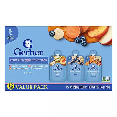 Gerber Gerber Toddler Pouch Variety Pack 3.5 oz., 12 ct.