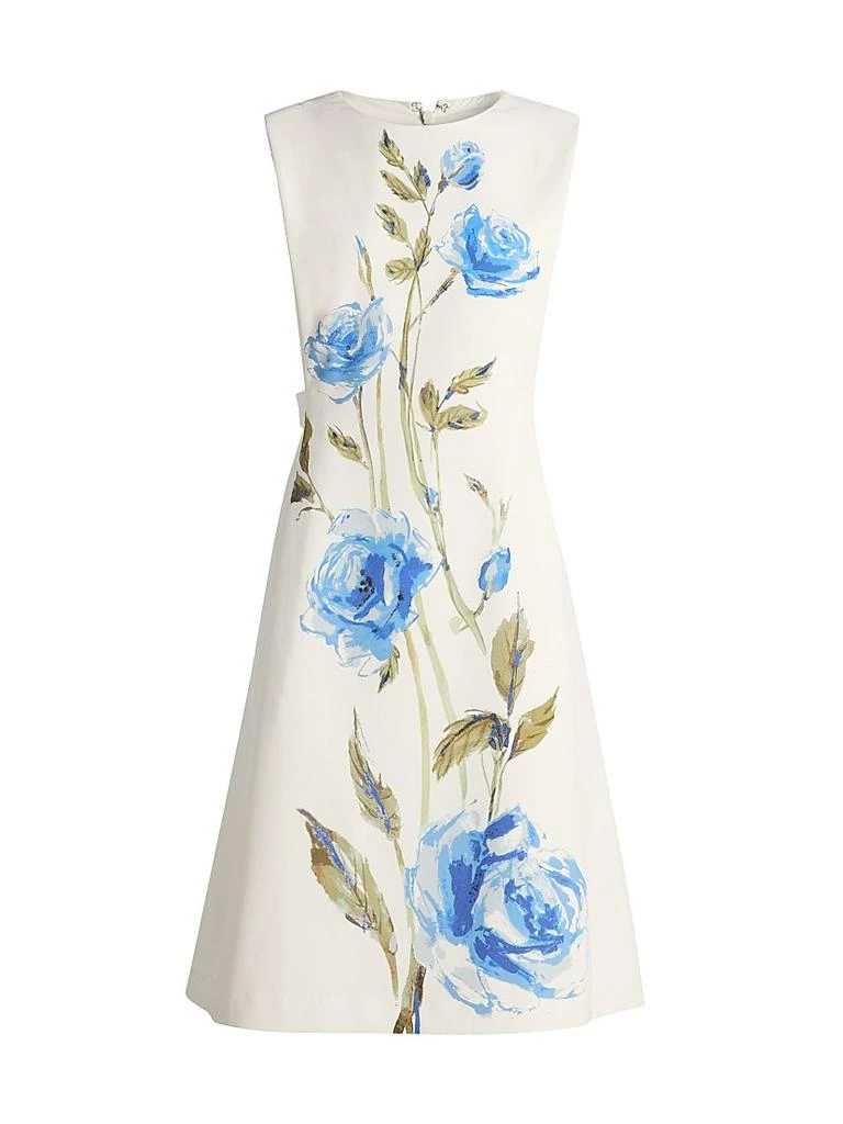 knee length dresses for ladies Alice + Olivia Julietta Denim Midi Dress main image 0