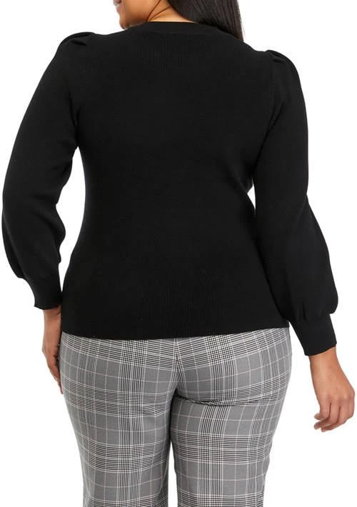 THE LIMITED Limited Plus Size Puff Sleeve Sweater 2