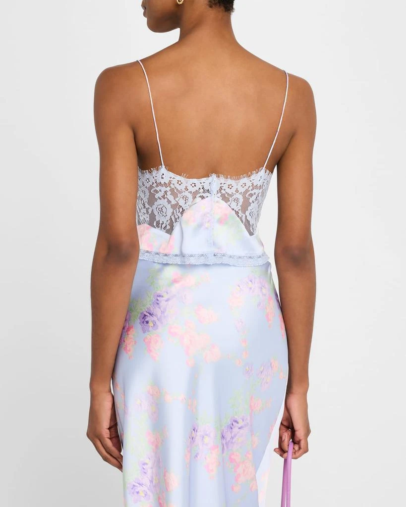 LOVESHACKFANCY Spritely Satin Floral Cami 3