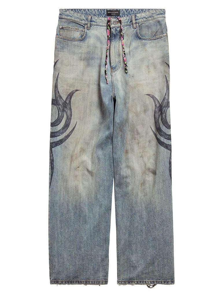 Balenciaga Y2k Stretched Knee Baggy Pants