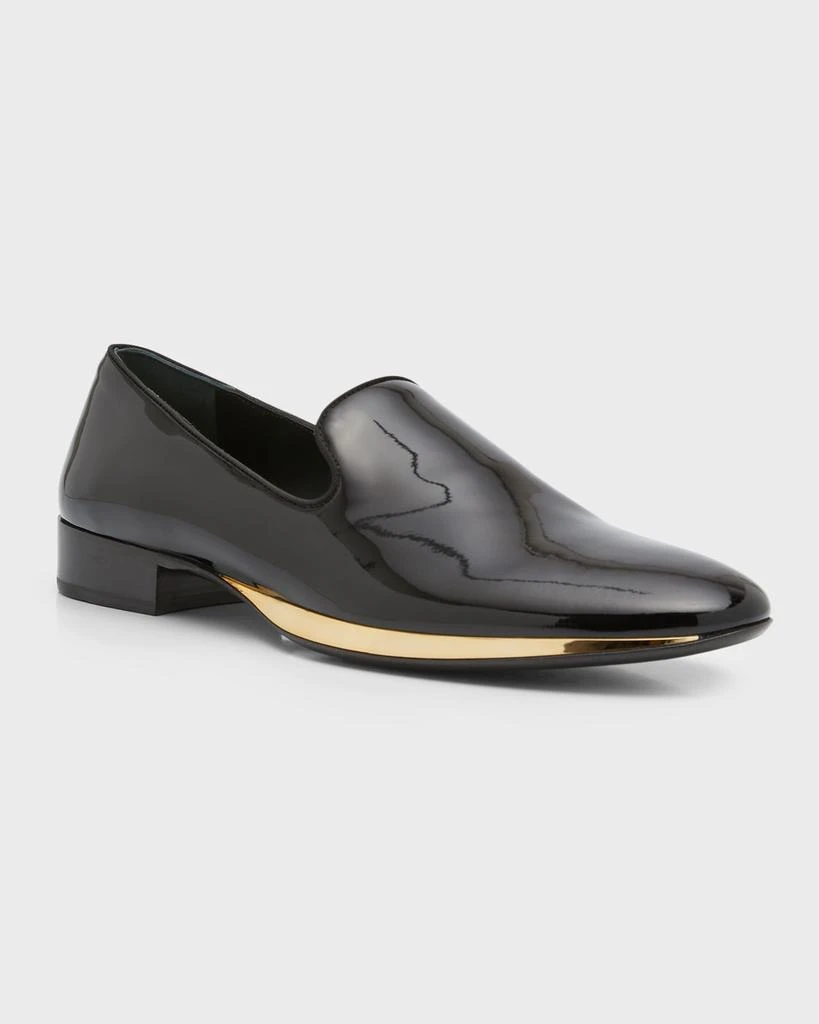 Giuseppe Zanotti Men's Cut 15 Patent Leather Loafers 2