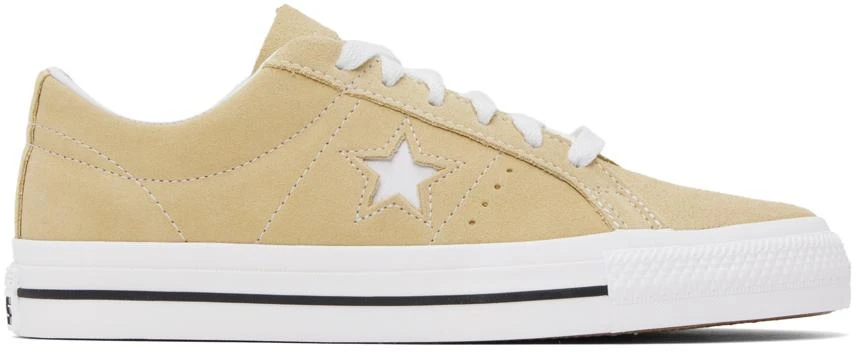 Converse Beige One Star Pro Sneakers 1