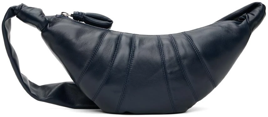 LEMAIRE Navy Small Croissant Bag 1