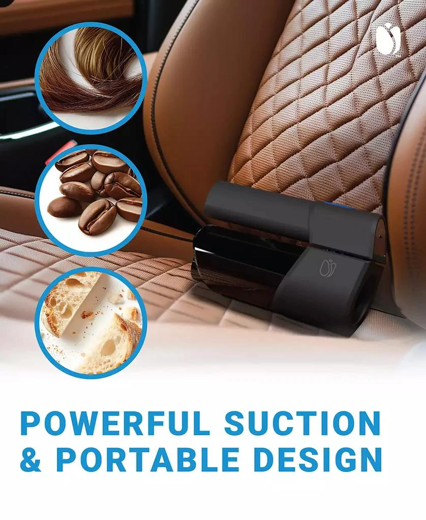 Tulip Innovations Snapdragon Cordless  Rechargeable Handheld Foldable Vacuum, 8 in 1 Hand Vac, Pet Grooming Attachments, Inflate/Deflate 6