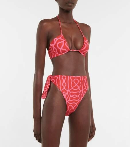 Agua by Agua Bendita Candela printed bikini top 2