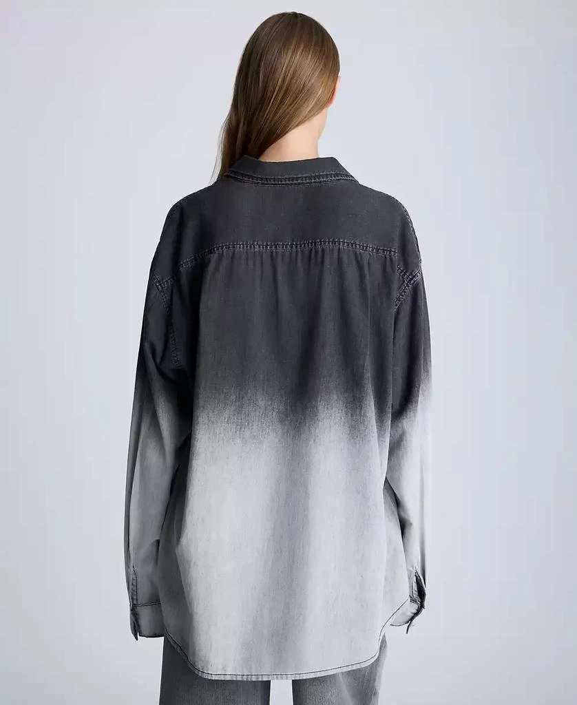 Kenneth Cole Women's Chambray Ombré Tunic Shirt 2